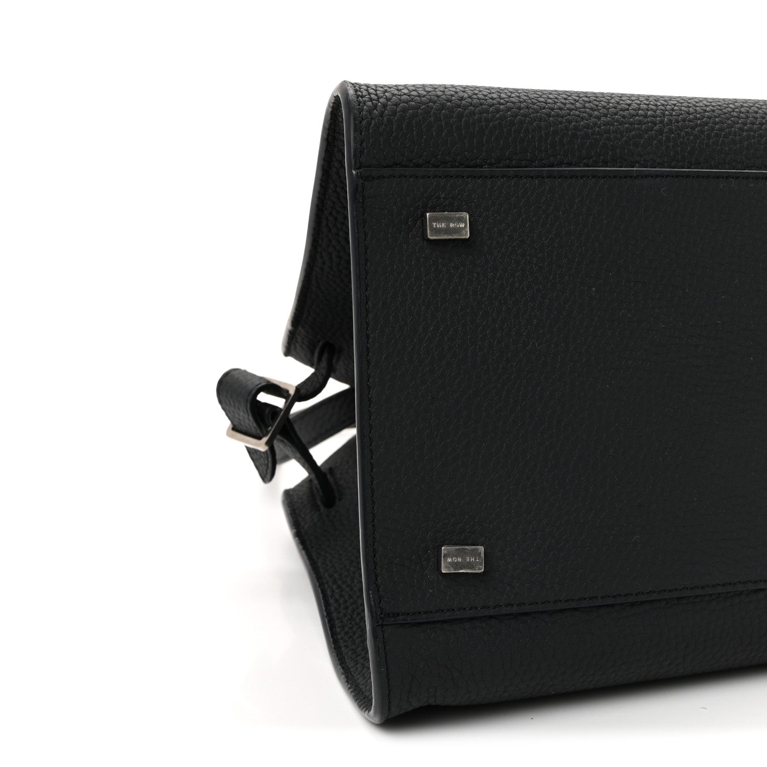 The Row Matte Grained Calfskin Soft Margaux 12 Dark Navy 8 of 9