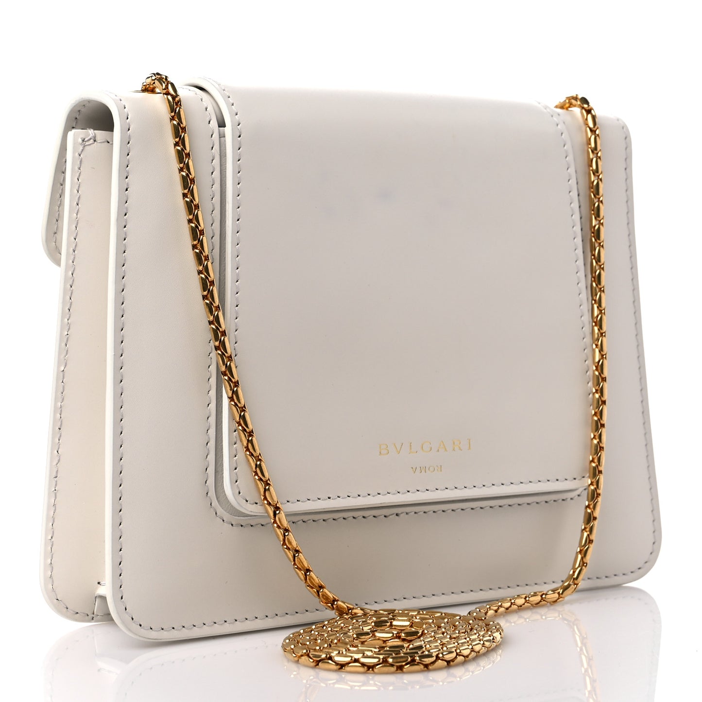 x ALEXANDER WANG Calfskin Serpenti Bag White