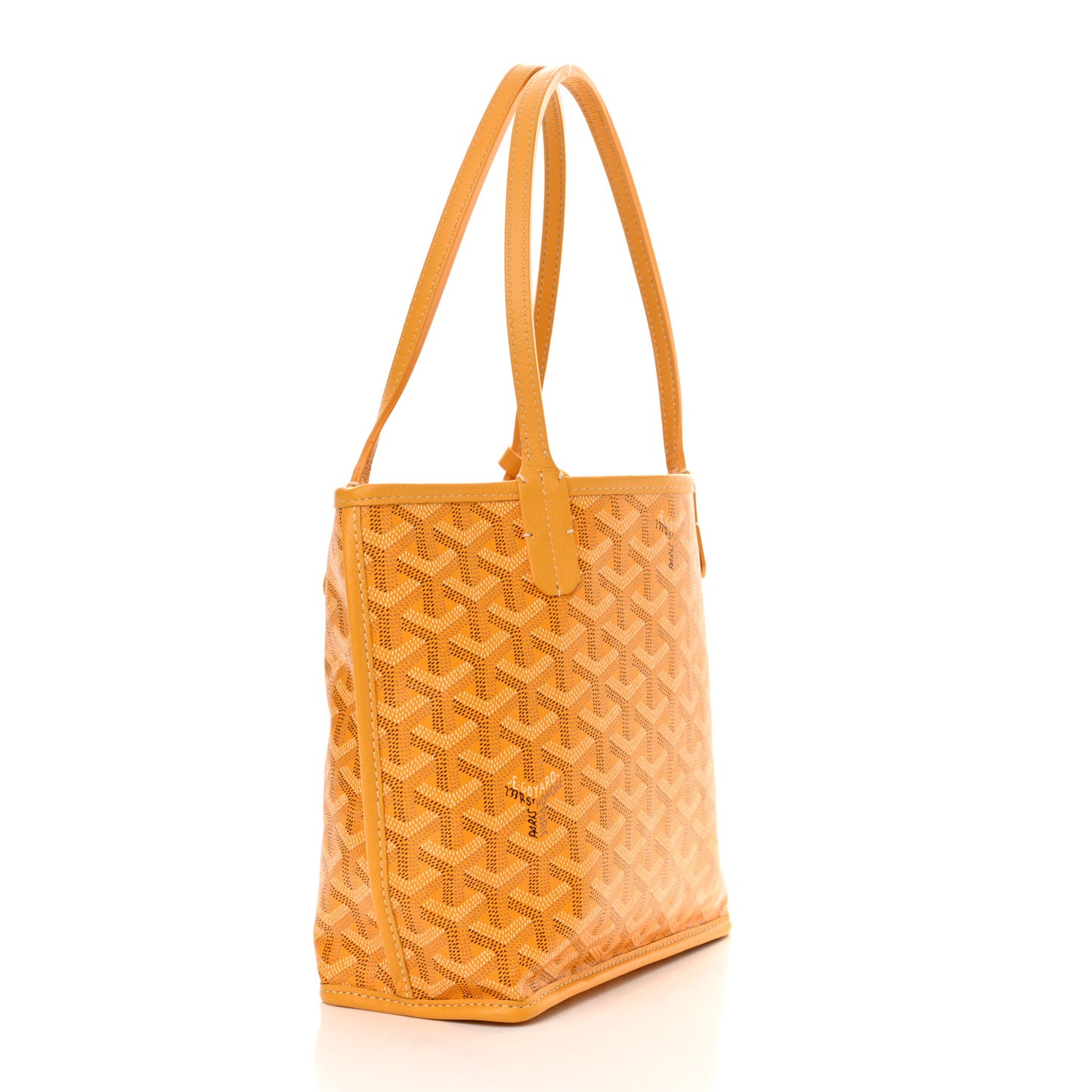 Goyardine Reversible Mini Anjou Yellow