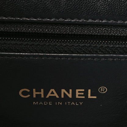 Chanel Lambskin Quilted Chaine Lettre Flap Black 6 of 11