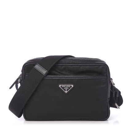 Prada Nylon Tessuto Messenger Bag Black 1 of 10