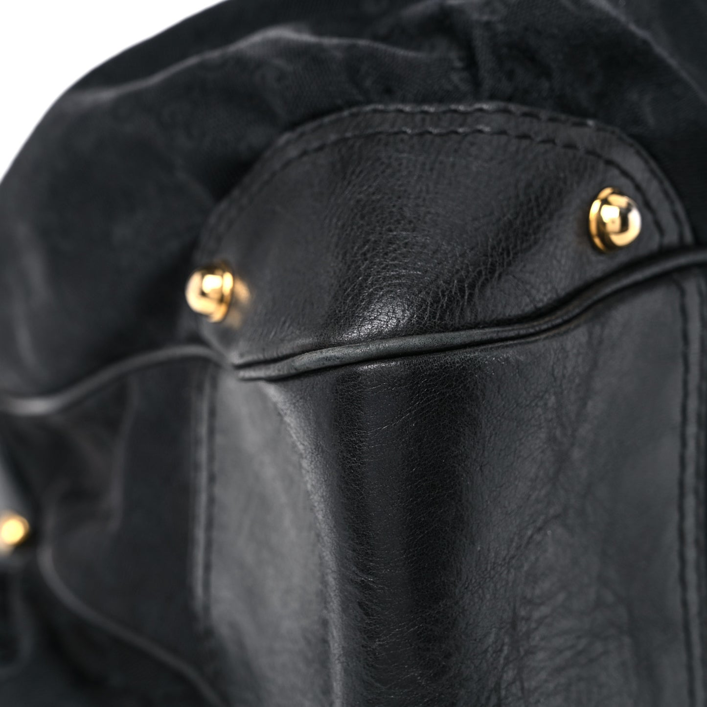 Monogram Large Jockey Hobo Black