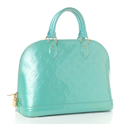Louis Vuitton Vernis Alma PM Blue Lagon 3 of 8