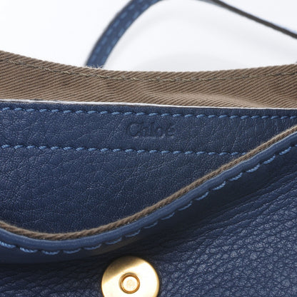 Chloe Calfskin Small Marcie Crossbody Bag Navy Blue 5 of 9