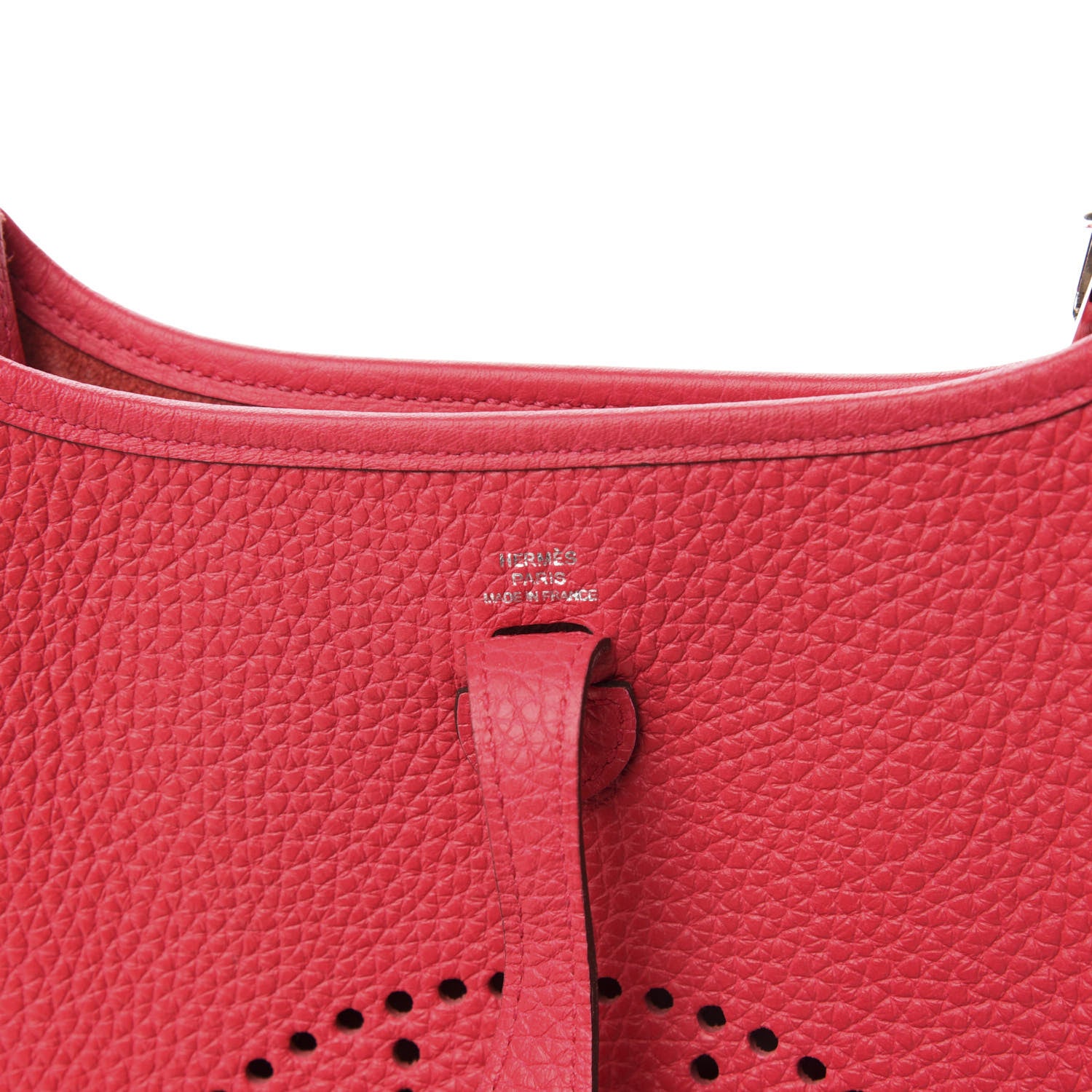 Hermes Taurillon Clemence Evelyne TPM Rose Extreme 6 of 11