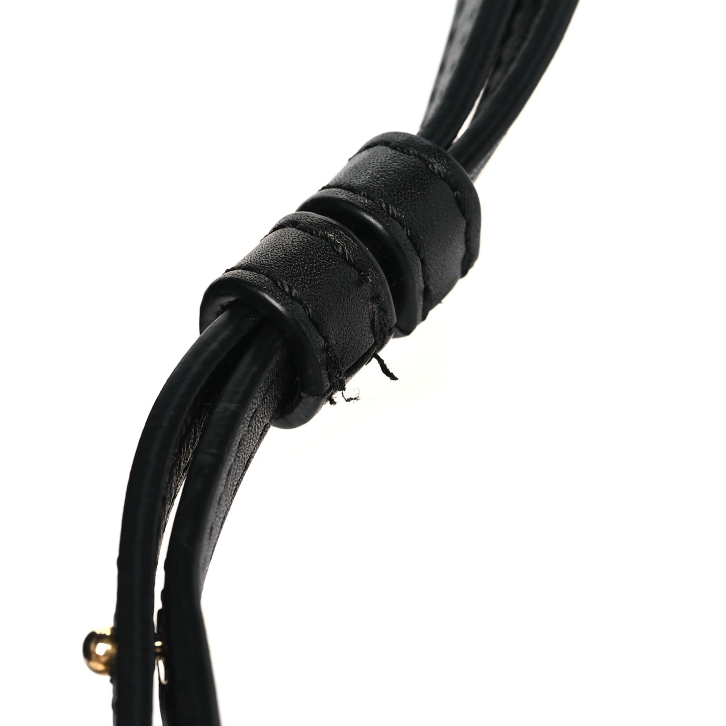 Calfskin Mini Flamenco Knot Clutch Black