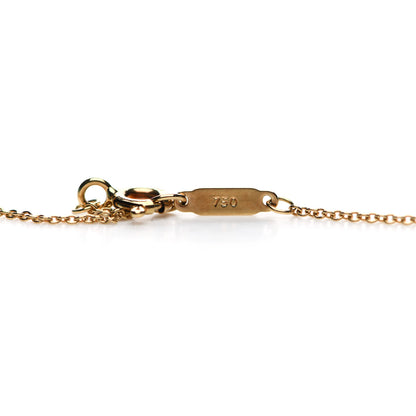 Tiffany 18K Yellow Gold Loving Heart Clover Pendant Necklace 5 of 7