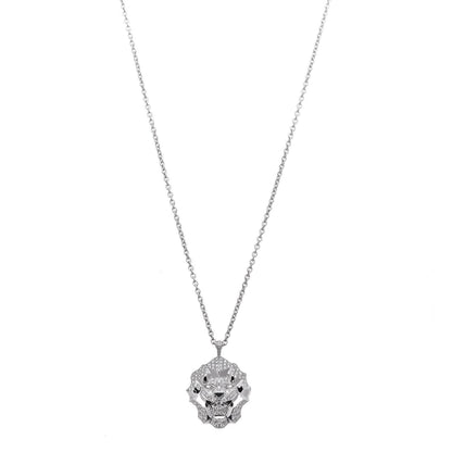 Chanel 18K White Gold Diamond Sous Le Signe du Lion Pendant Necklace 9 of 17