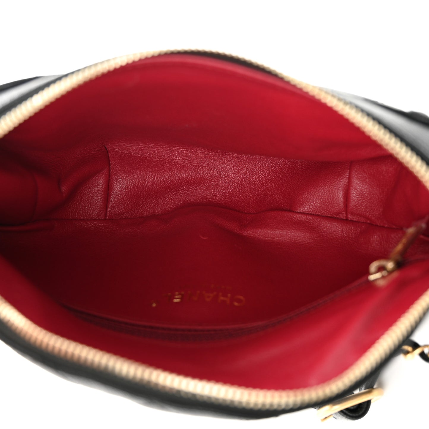 Caviar Quilted Filigree Waist Bag Black