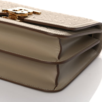 Burberry Calfskin Monogram Embossed Small TB Chain Bag Honey 9 of 10