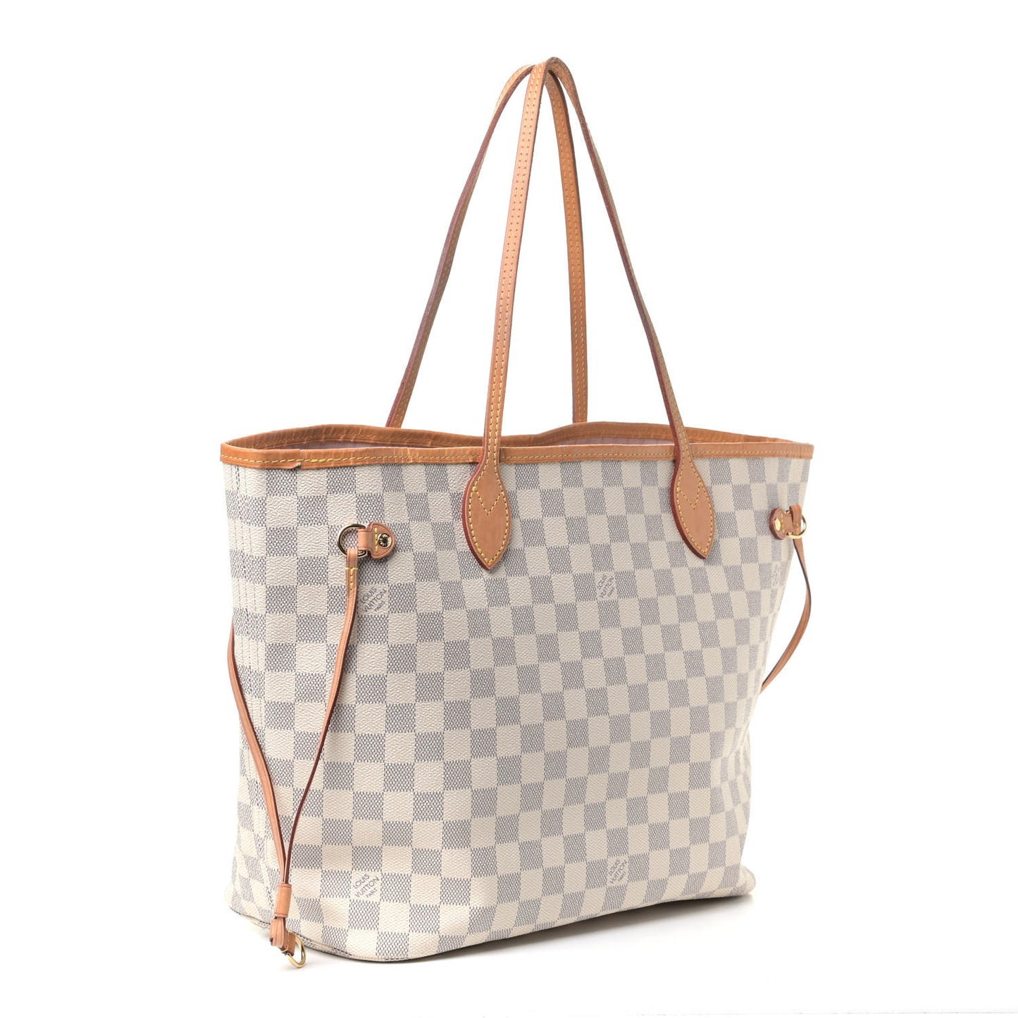 Damier Azur Neo Neverfull MM Rose Ballerine