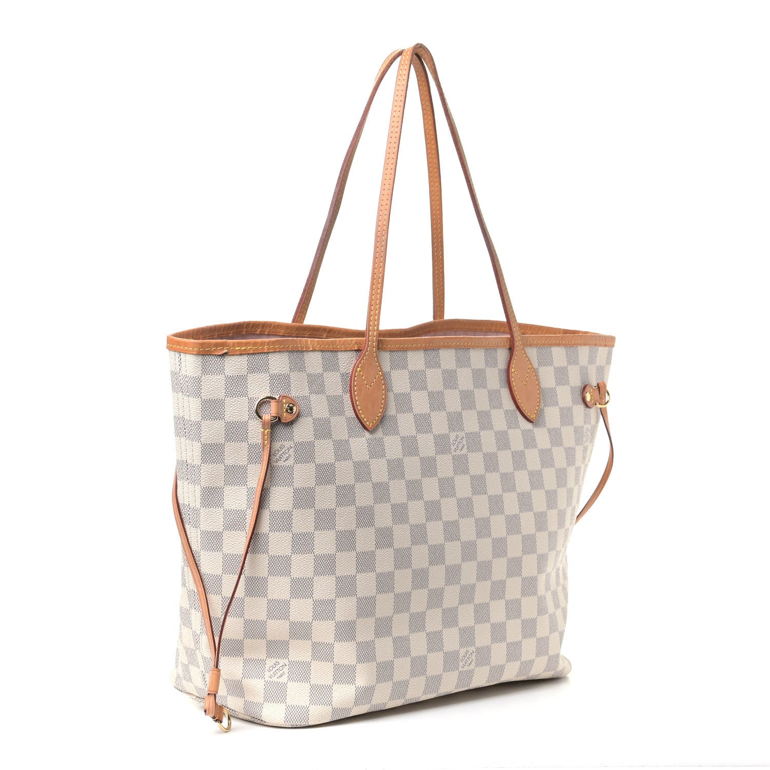 Louis Vuitton Damier Azur Neo Neverfull MM Rose Ballerine 2 of 9