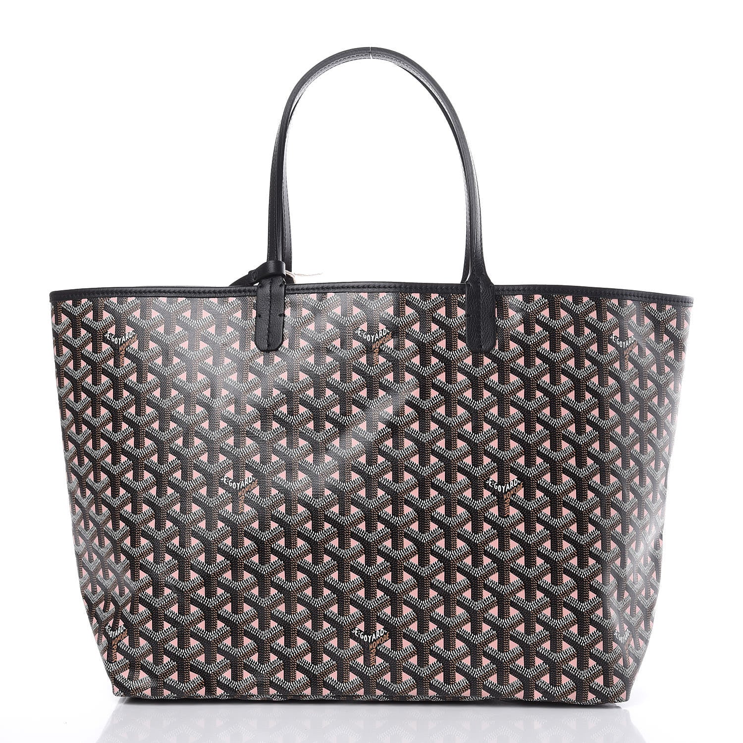 Goyard Goyardine Saint Louis Claire Voie PM Black Rose Pink 3 of 11