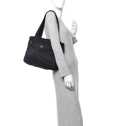 Prada Tessuto Nylon Tote Black 2 of 13
