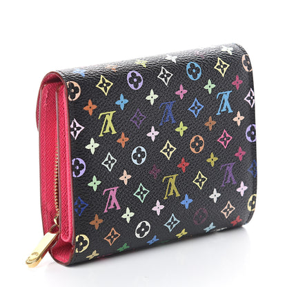 Louis Vuitton Monogram Multicolor Joey Wallet Black Grenade 2 of 6