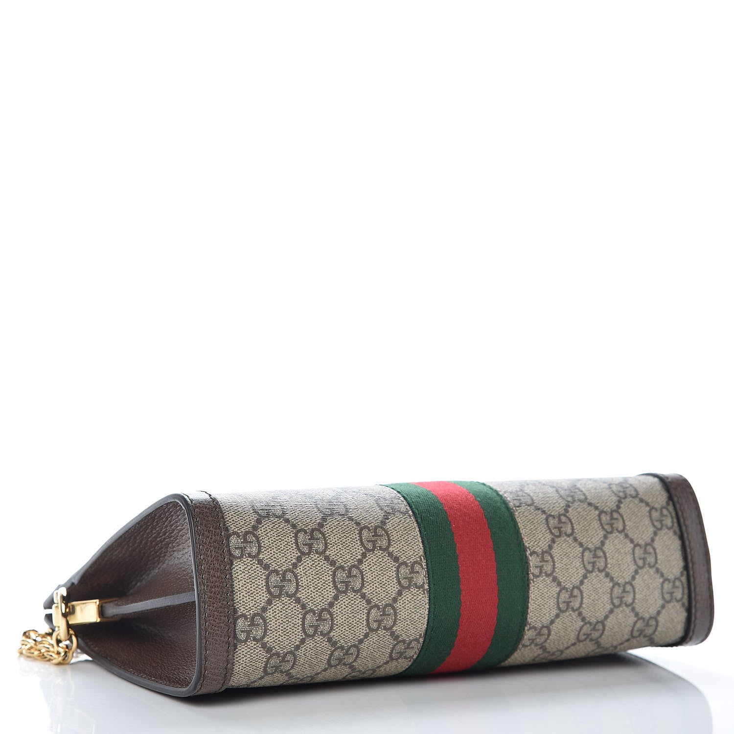 Gucci GG Supreme Monogram Web Small Ophidia Chain Shoulder Bag Brown 4 of 10