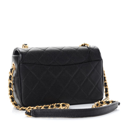 Chanel Caviar Quilted Small Fashion Therapy Flap Bag Black 3 of 11