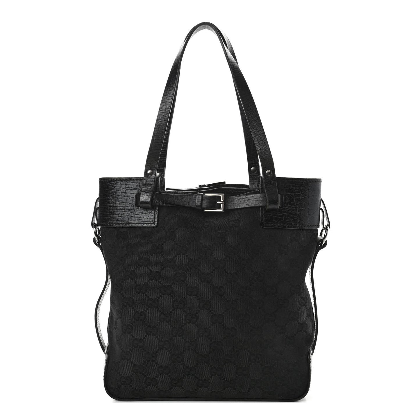 Monogram Small Bucket Tote Black