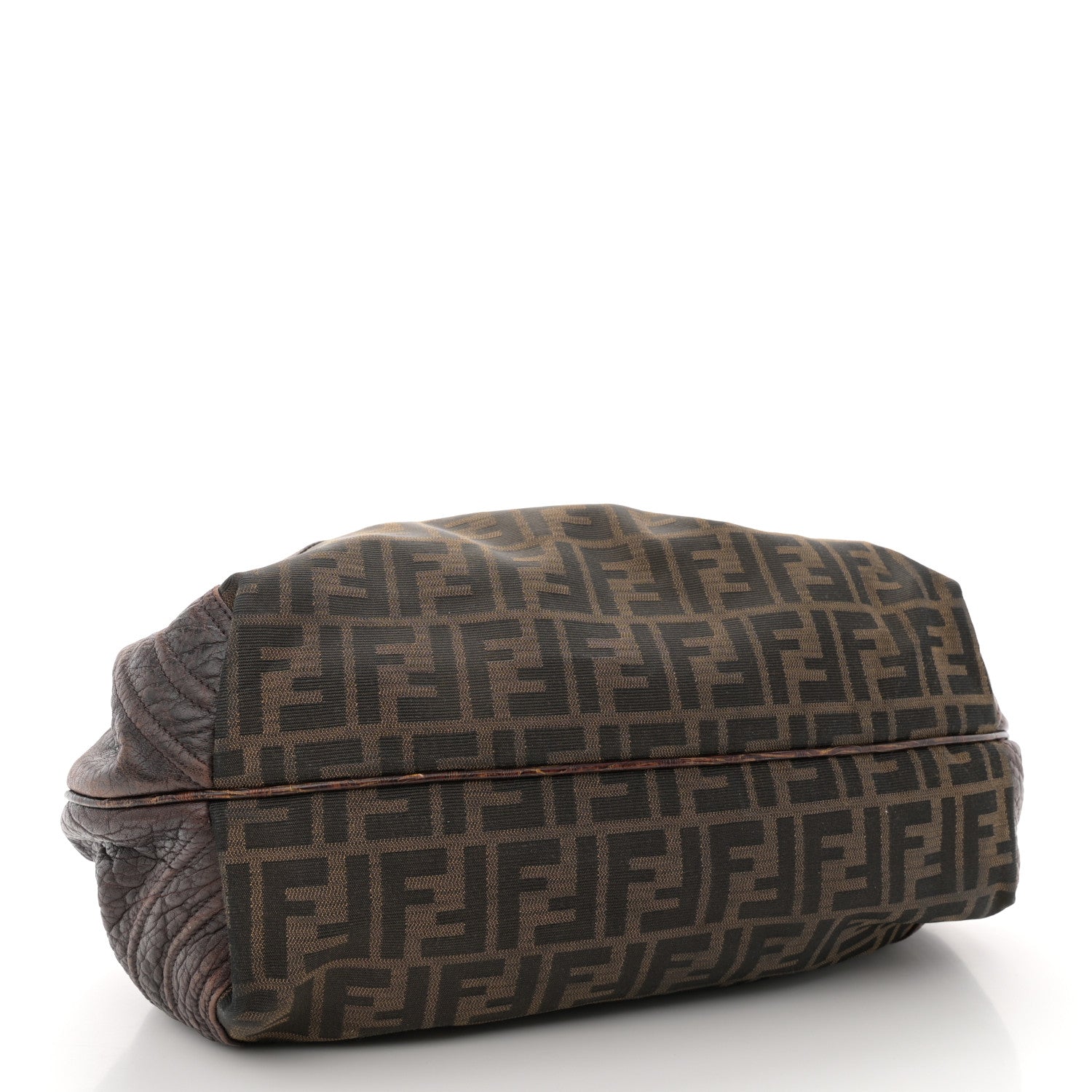 Fendi Zucca Nappa Nuvolata Vitello Tortuga Spy Tobacco Moro 4 of 18