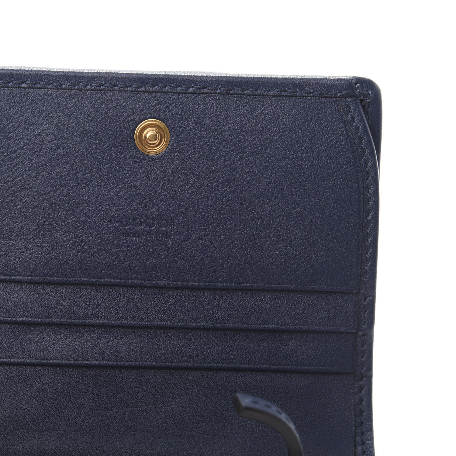 Gucci Canvas Flora Floral Trapuntata Zumi Card Case Wallet Great White Multicolor Blue Agata 6 of 8