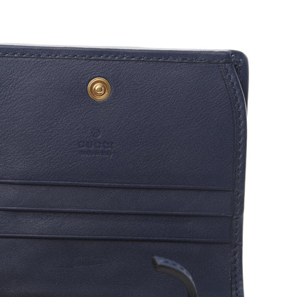 Gucci Canvas Flora Floral Trapuntata Zumi Card Case Wallet Great White Multicolor Blue Agata 6 of 8