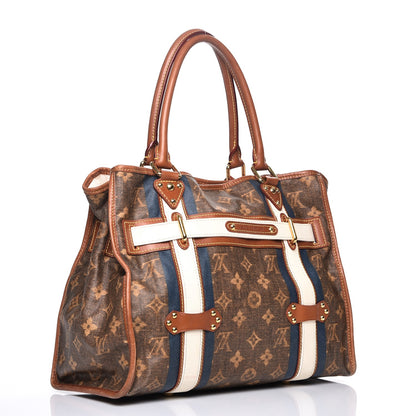 Louis Vuitton Monogram Rayures Tisse Sac GM Blue 3 of 15