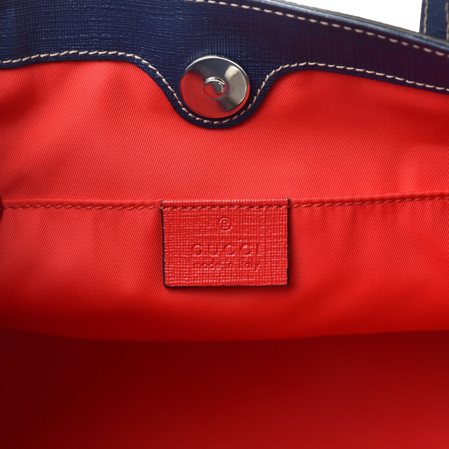 Gucci GG Supreme Monogram Childrens Crab Tote Navy 6 of 10