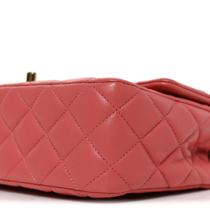 Chanel Lambskin Quilted Valentine Charms Medium Single Flap Pink 9 of 9