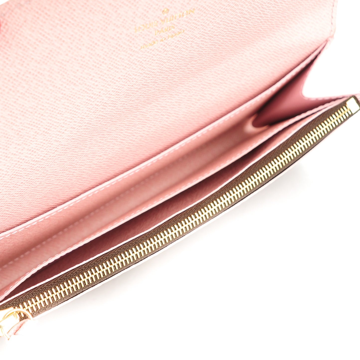 Damier Ebene Caissa Wallet Rose Ballerine