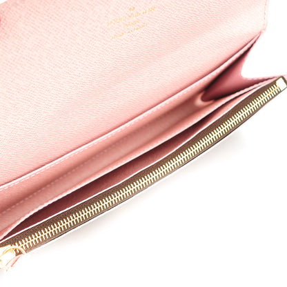 Louis Vuitton Damier Ebene Caissa Wallet Rose Ballerine 5 of 7