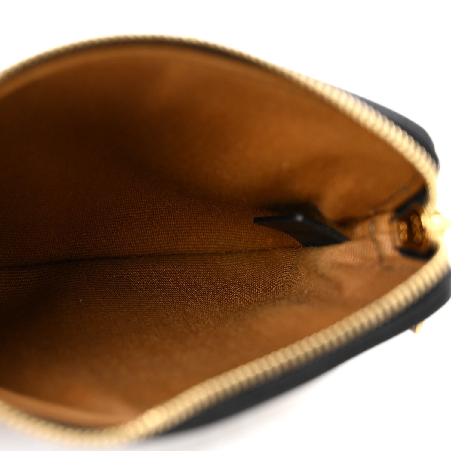 Celine Triomphe Canvas Logo Coin and Card Pouch With Hook Black 5 of 10