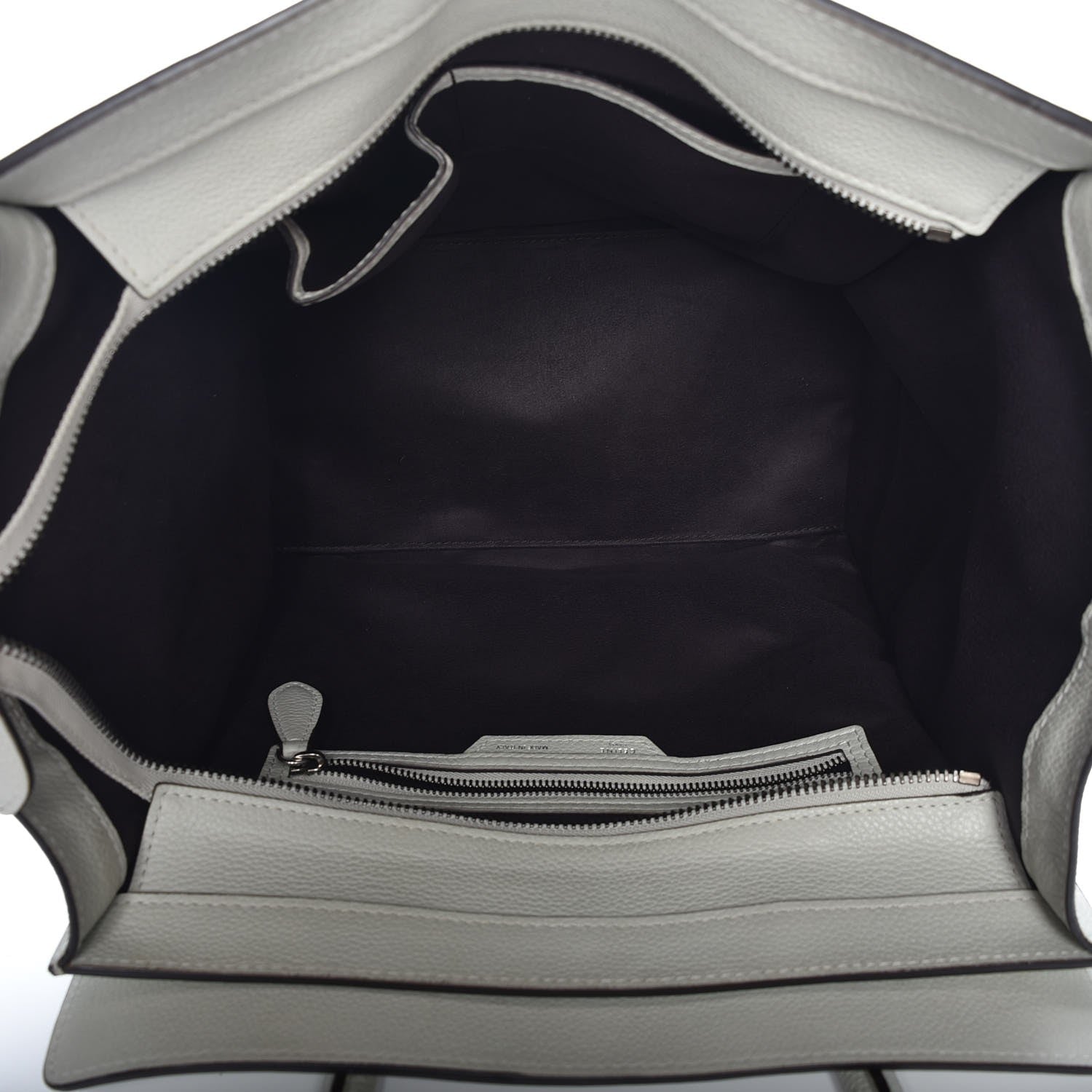 Celine Drummed Calfskin Mini Luggage Lune 6 of 18