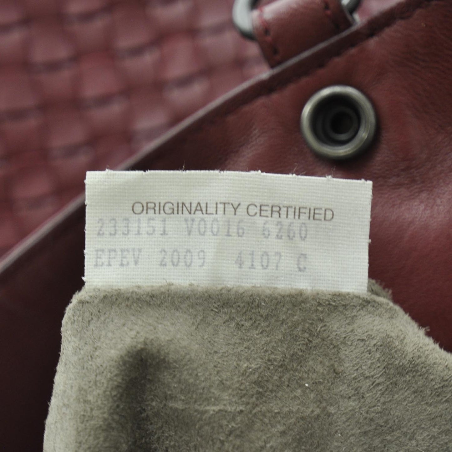 Nappa Intrecciato Flat Crossbody Bag Red
