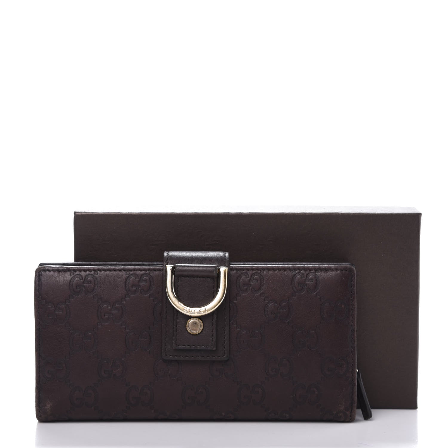 Gucci Guccissima Abbey Continental Wallet Chocolate 12 of 12