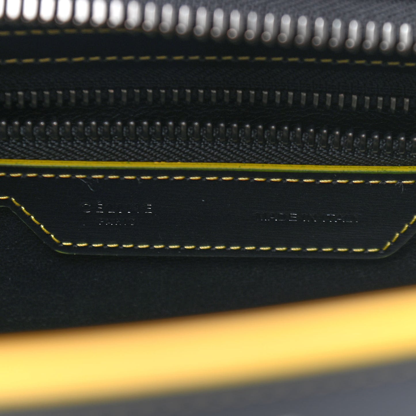 Satin Calfskin Debossed Micro Luggage Black