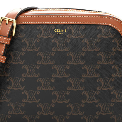Celine Triomphe Canvas Small Camera Bag Tan 8 of 10
