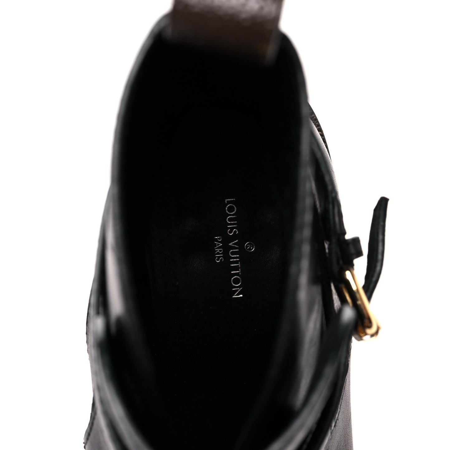 Calfskin Monogram Discovery Flat Ankle Boots 38.5 Black