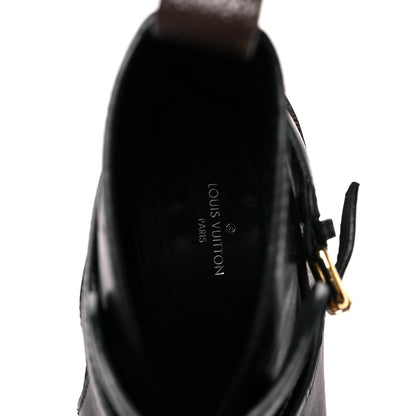 Louis Vuitton Calfskin Monogram Discovery Flat Ankle Boots 38.5 Black 7 of 8