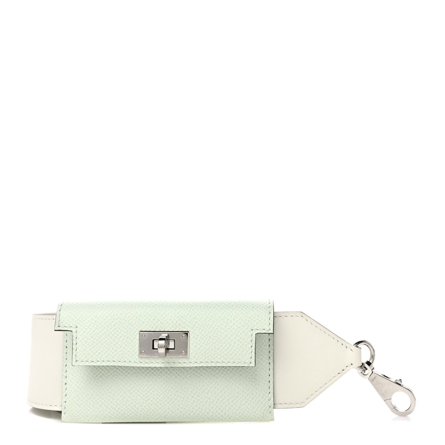 Swift Epsom Pocket Kelly Shoulder Strap Mushroom Vert Fizz