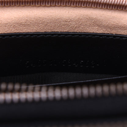 Gucci Calfskin Matelasse Mini GG Marmont Chain Crossbody Bag Black 9 of 13