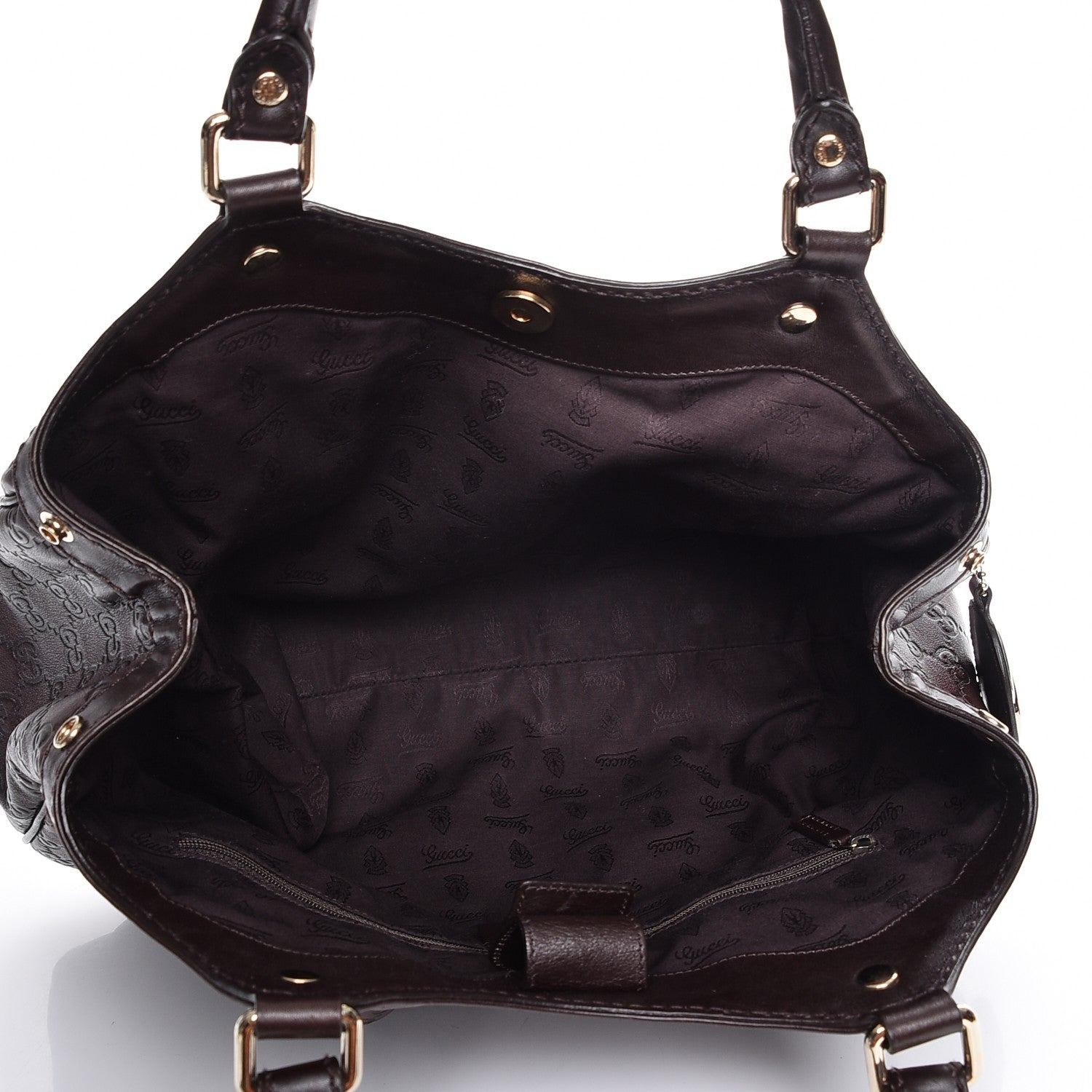 Gucci Guccissima Medium Sukey Tote Chocolate 5 of 7