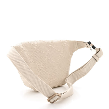 Gucci Calfskin GG Tennis Embossed Belt Bag Mystic White 3 of 11