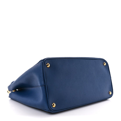 Prada Saffiano Lux Large Galleria Double Zip Tote Bluette 4 of 11