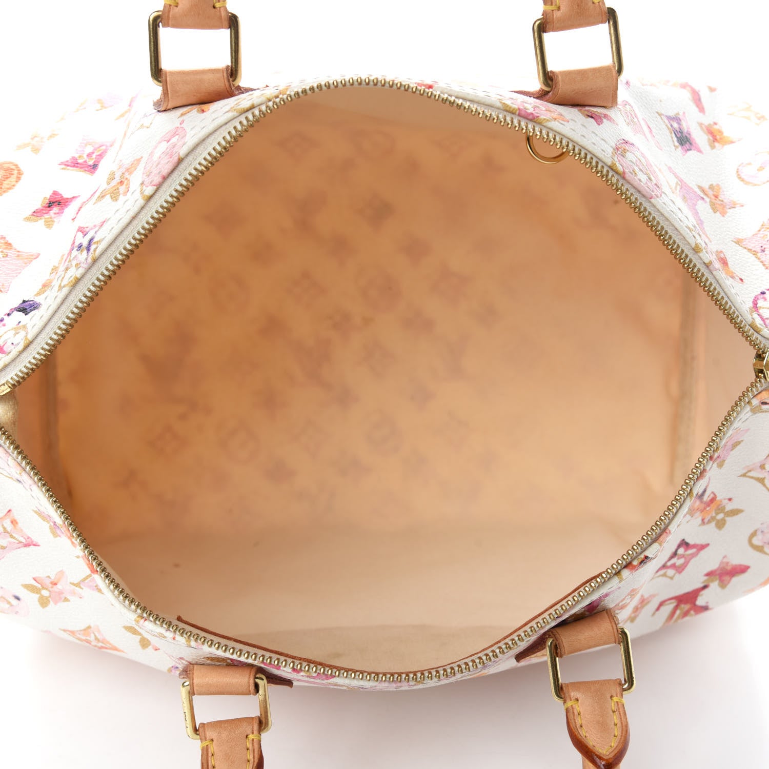 Louis Vuitton Watercolor Aquarelle Speedy 35 White 5 of 13
