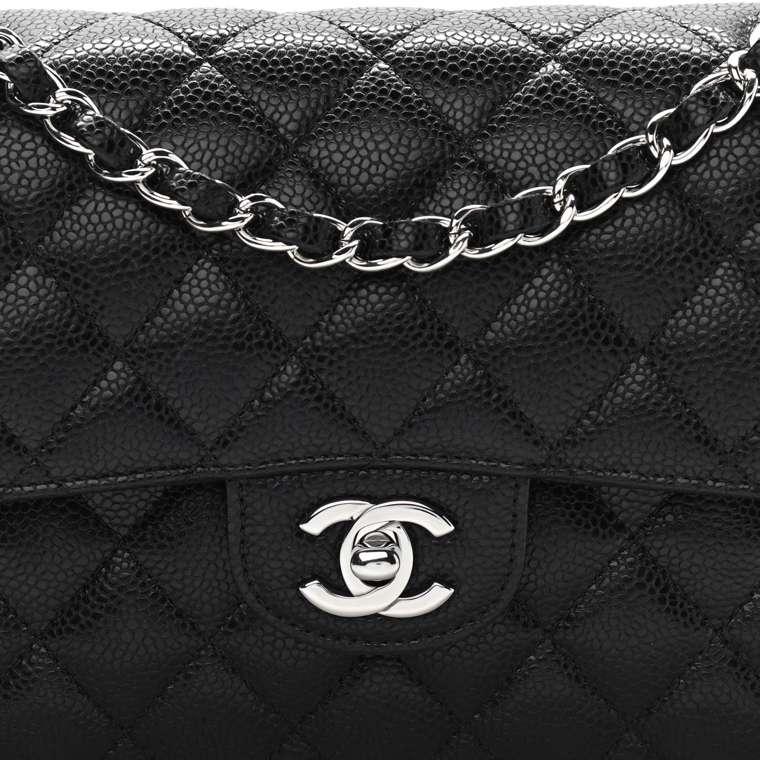 Chanel Caviar Quilted Small Double Flap Black 8 of 11