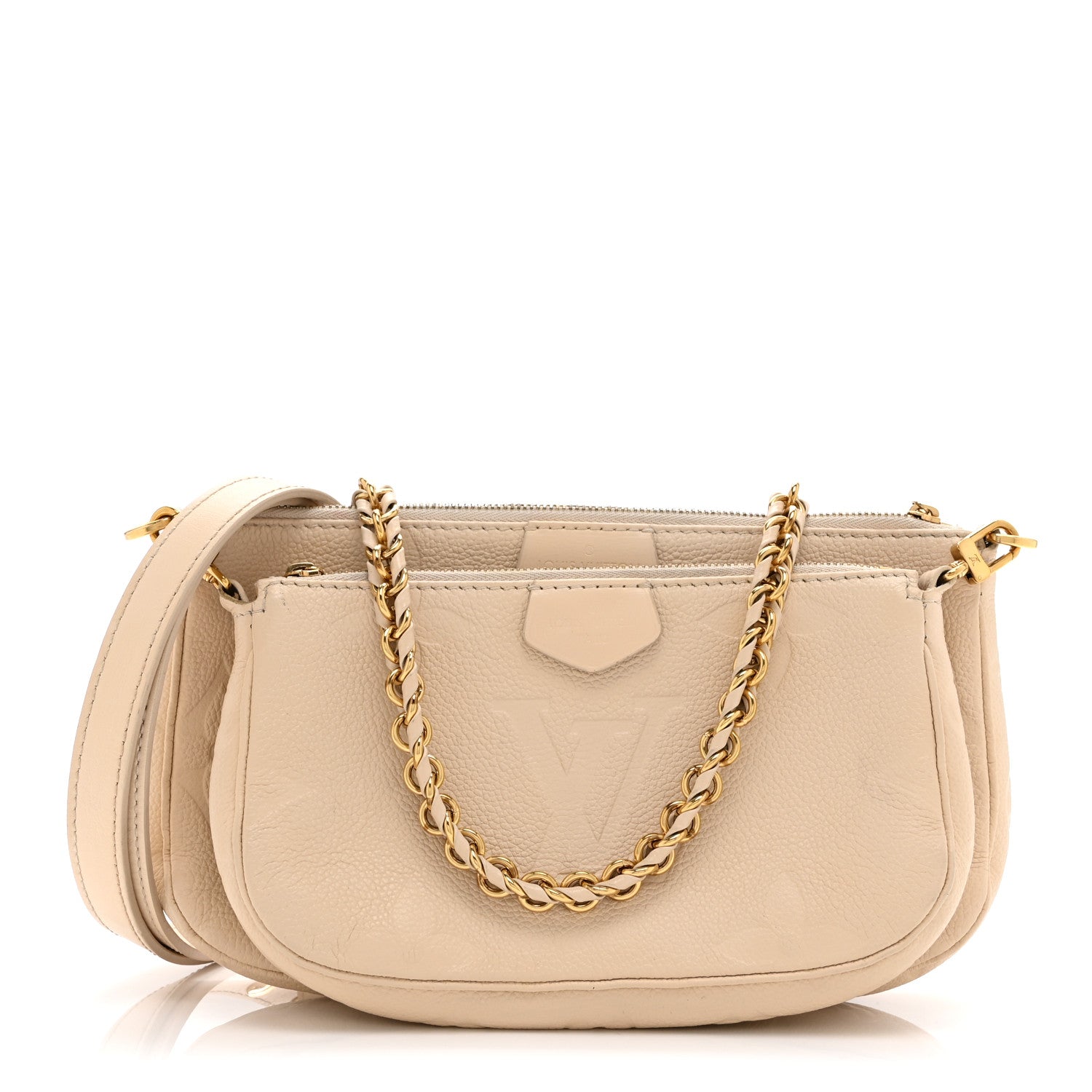 Louis Vuitton Empreinte Monogram Giant Multi Pochette Accessories  Cream 1 of 10