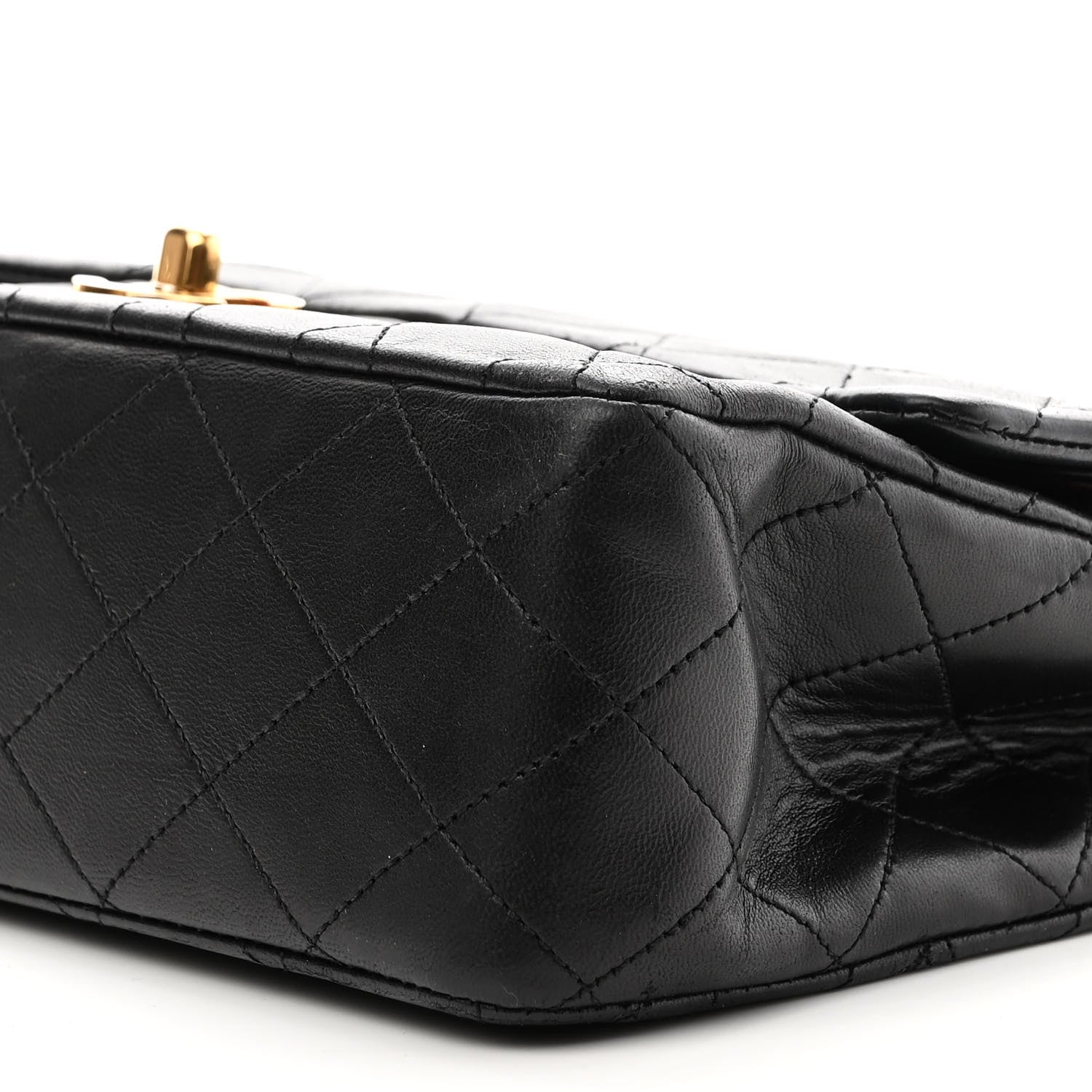 Chanel Lambskin Quilted Medium Double Flap Black 9 of 15