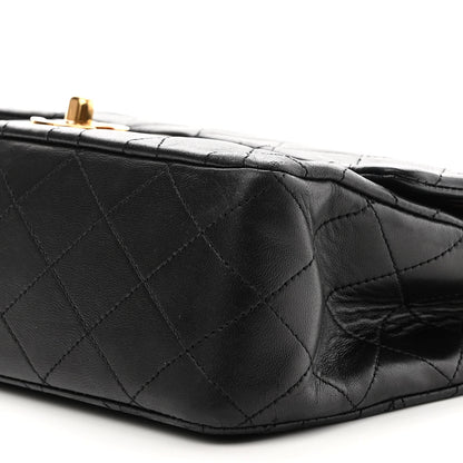 Chanel Lambskin Quilted Medium Double Flap Black 9 of 15