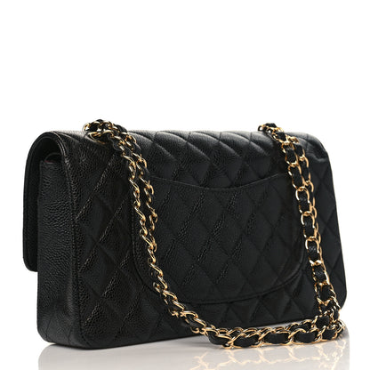 Chanel Caviar Quilted Medium Double Flap Black 3 of 9