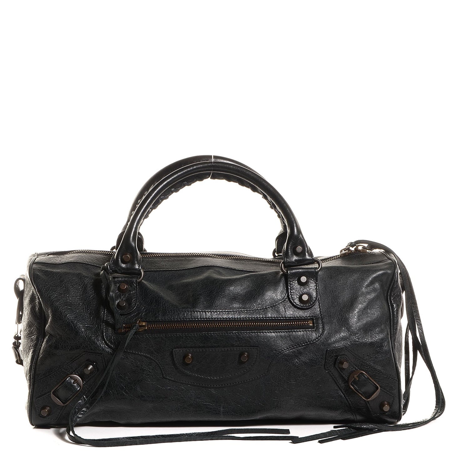Agneau Classic Hardware Twiggy Black